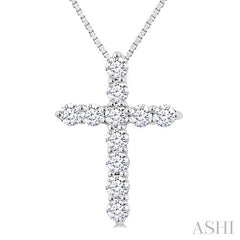 ASHI Cross Diamond Fashion Pendant 96455PPFGPDWG