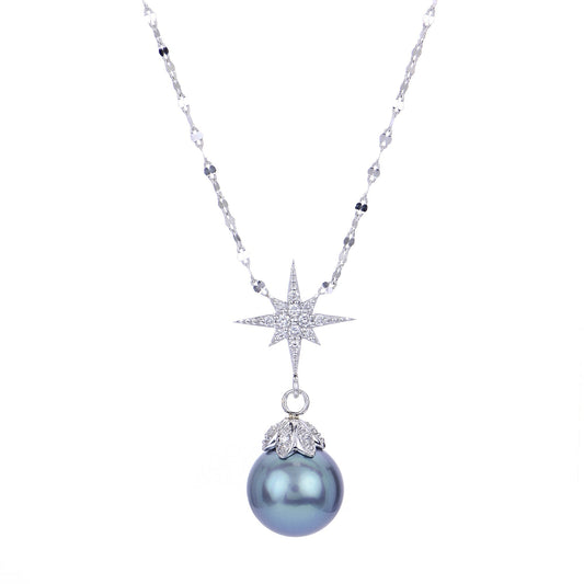 Parkplace Pearls 14KT White Gold Tahitian Pearl Necklace 964993/WH-LBT
