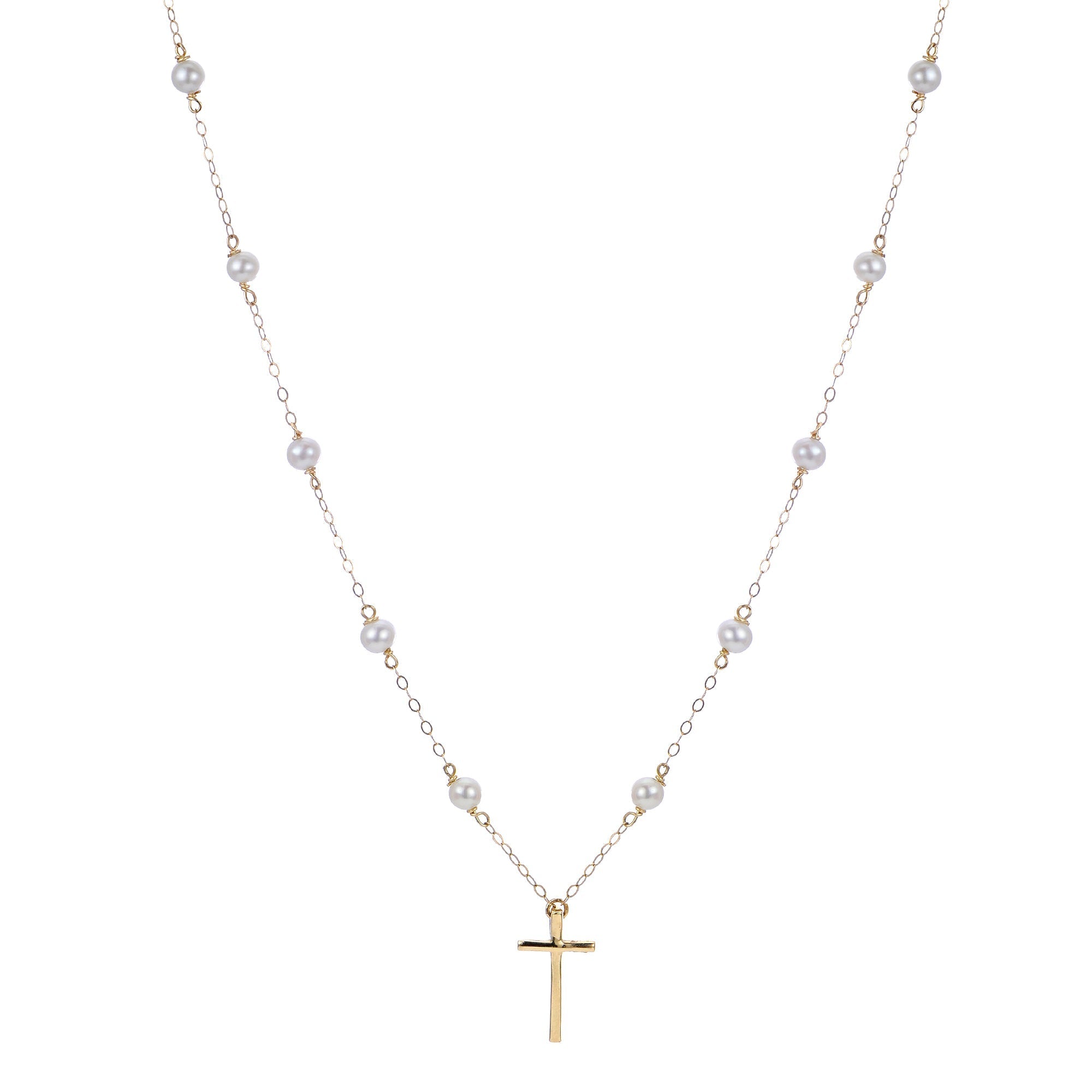 Parkplace Pearls Children's 14KT Yellow Gold Freshwater Pearl Necklace 965037/FWAA