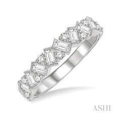 ASHI Scatter Zig-Zag Baguette Diamond Fashion Band 360B3PPFHWG