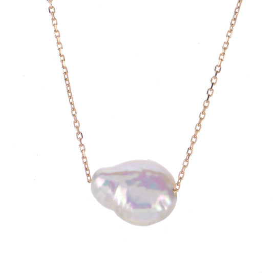 Parkplace Pearls 14KT Yellow Gold Freshwater Keshi Pearl Necklace 966802