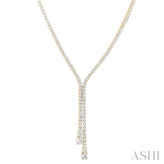 ASHI Diamond Lariat Y Necklace 966W6PPFGNKYG-6.50