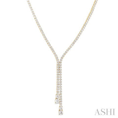 ASHI Diamond Lariat Y Necklace 966W6PPFGNKYG-6.50