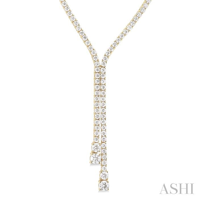 ASHI Diamond Lariat Y Necklace 966W6PPFGNKYG-6.50