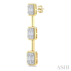 ASHI Fusion Diamond Fashion Earrings 968W2PPFGERYW