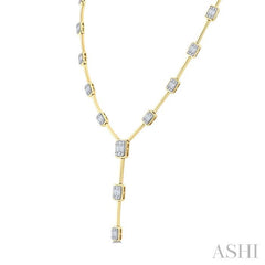 ASHI Fusion Diamond Bar Necklace 968W2PPFGNKYW