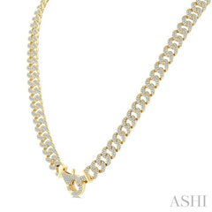 ASHI Cuban Diamond Fashion Necklace 968Z8PPFGNKYG