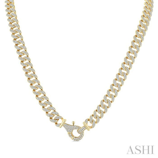 ASHI Cuban Diamond Fashion Necklace 968Z8PPFGNKYG