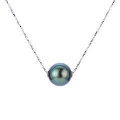 Parkplace Pearls 14KT White Gold Tahitian Pearl Solitaire Necklace 969472/BWH