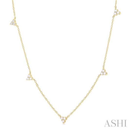 ASHI Diamond Station Necklace 970SHPPFGNKYG