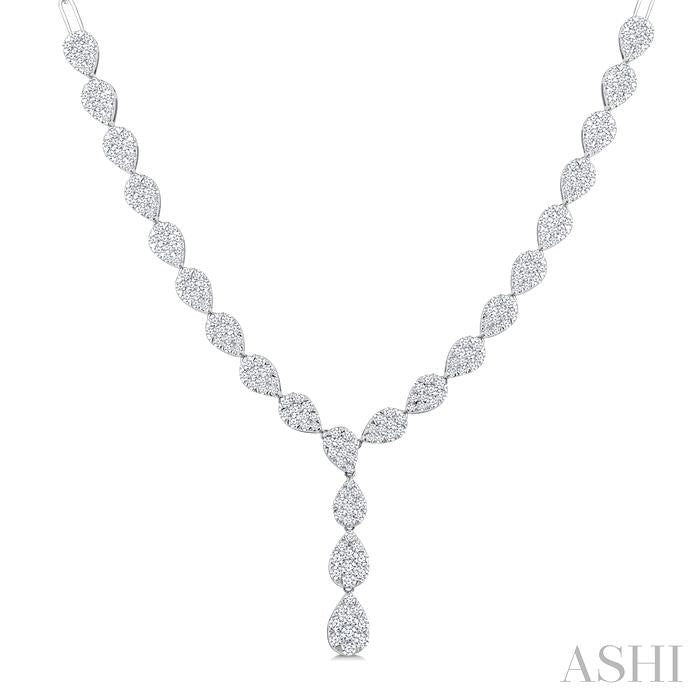 ASHI Lovebright Pear Shape Diamond Fashion Necklace 970Y2PPFGNKWG