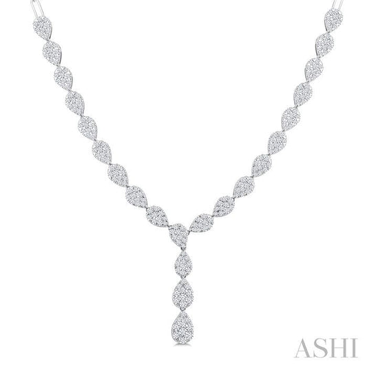 ASHI Lovebright Pear Shape Diamond Fashion Necklace 970Y2PPFGNKWG