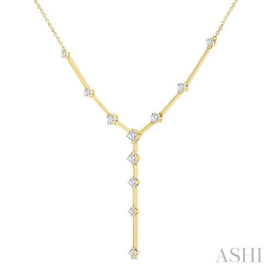 ASHI Bar Link Diamond Fashion Y Necklace 970Z1PPFGNKYG