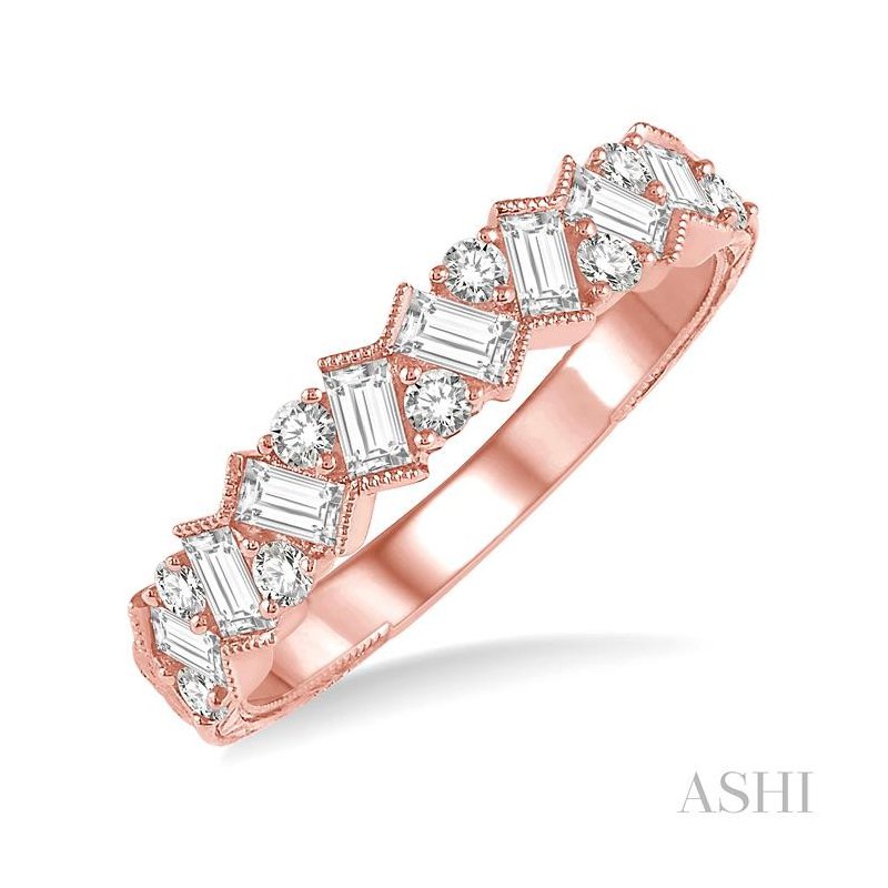 ASHI Scatter Zig-Zag Baguette Diamond Fashion Band 360B3PPFHPG