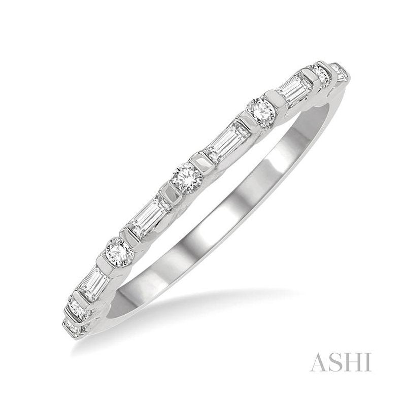 ASHI Stackable Baguette Diamond Fashion Band 319A4PPFHWG