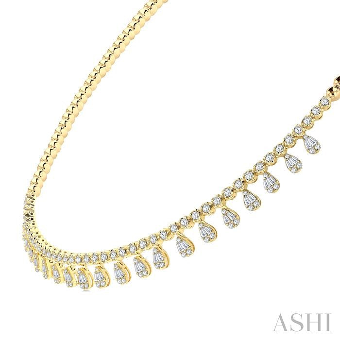 ASHI Diamond Choker Necklace 975Y2PPFGNKYG