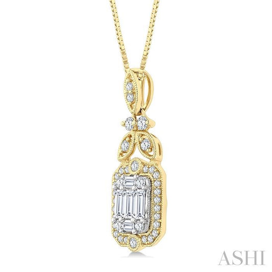 ASHI Fusion Diamond Fashion Pendant 976A3PPFGPDYW