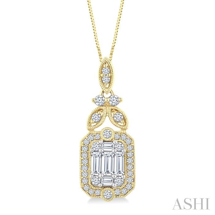 ASHI Fusion Diamond Fashion Pendant 976A3PPFGPDYW