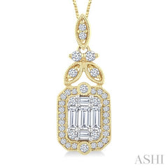 ASHI Fusion Diamond Fashion Pendant 976A3PPFGPDYW