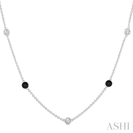 ASHI Diamond Station Necklace 976Y1PPFKNKWG