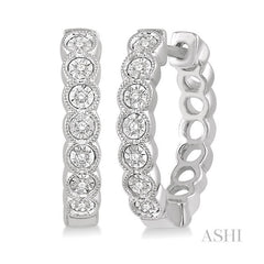 ASHI Diamond Hoop Earrings 630A8PPTSERWG
