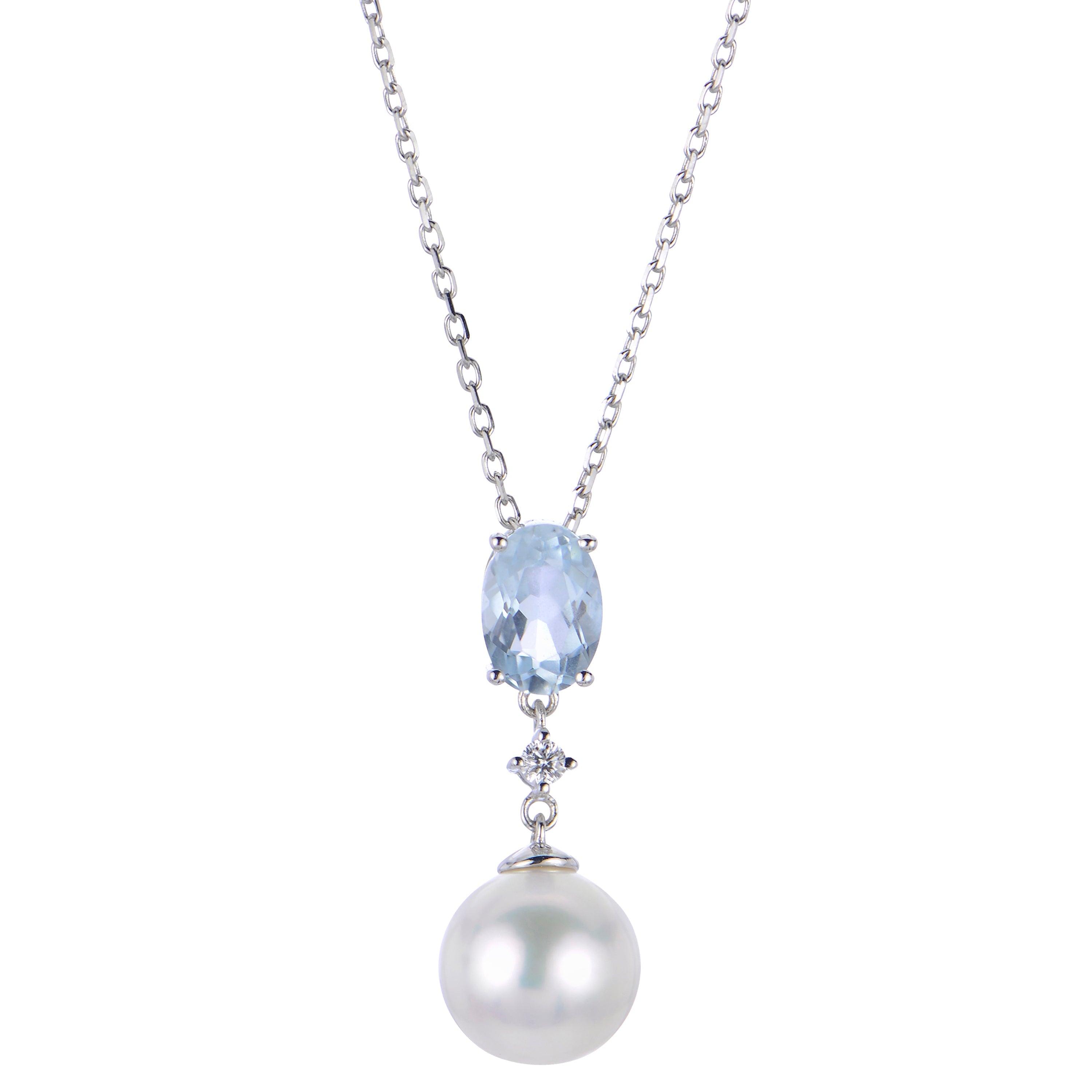 Parkplace Pearls 14KT White Gold Freshwater Pearl Pendant 982148/FWWHAA/18