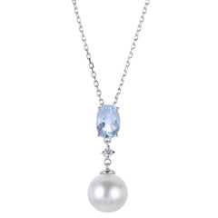 Parkplace Pearls 14KT White Gold Freshwater Pearl Pendant 982148/FWWHAA/18