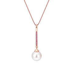 Parkplace Pearls 14KT Rose Gold Freshwater Pearl Pendant 983611/RG-AM18