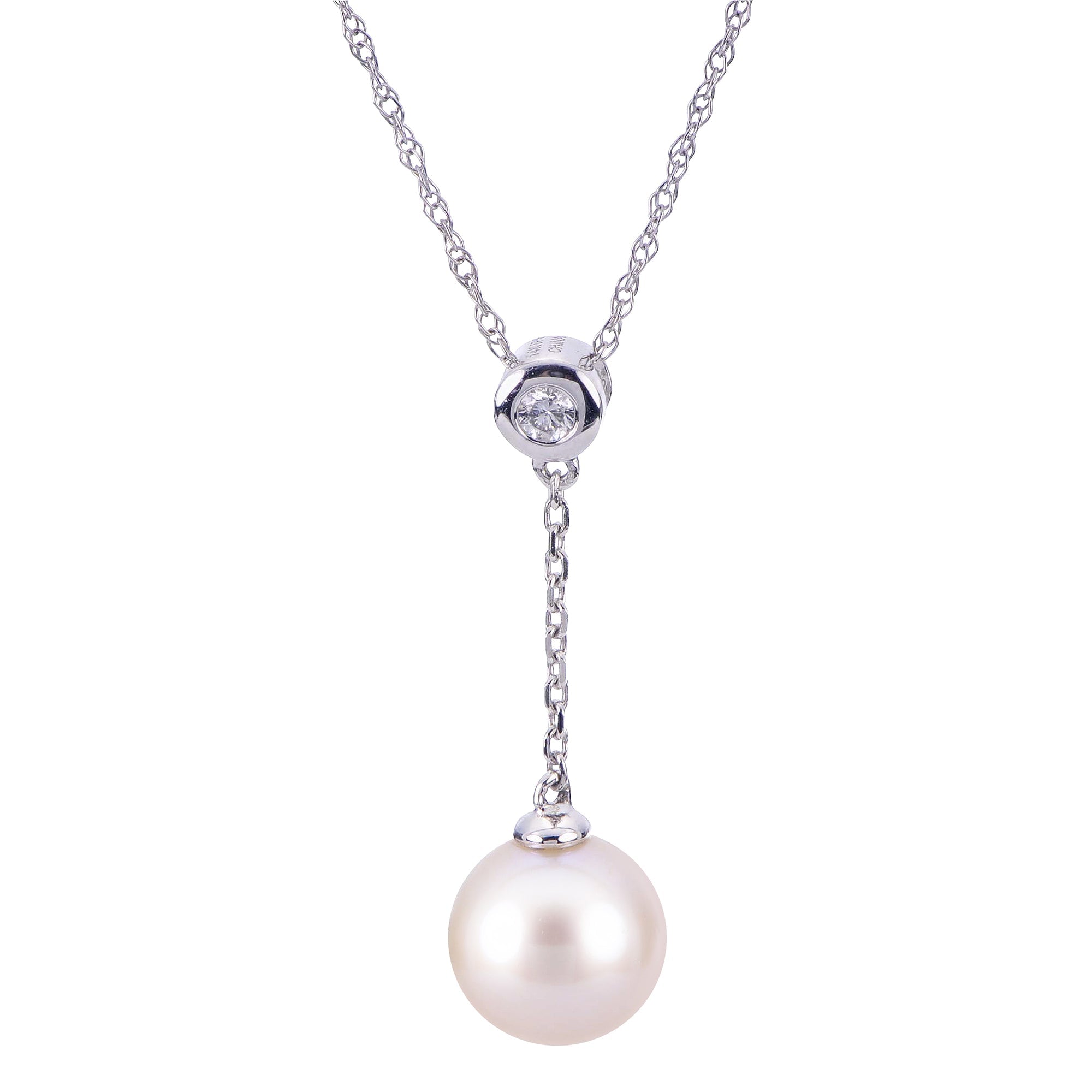 Parkplace Pearls 14KT White Gold Freshwater Pearl Pendant 984705/AAWH18