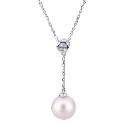 Parkplace Pearls 14KT White Gold Freshwater Pearl Pendant 984705/AAWH18