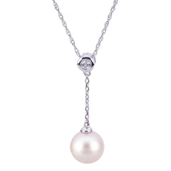 Parkplace Pearls 14KT White Gold Freshwater Pearl Pendant 984705/AAWH18