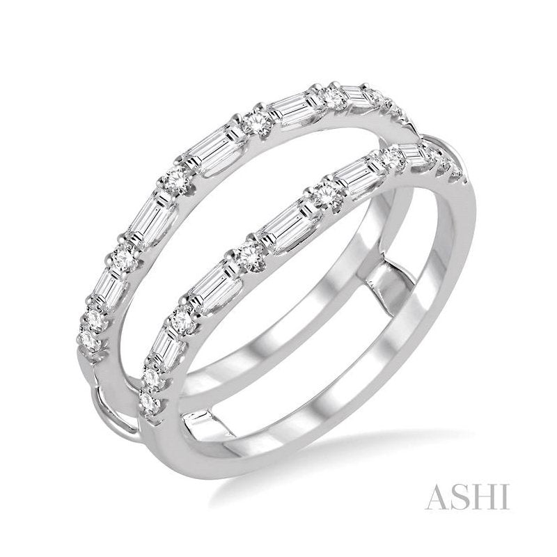 ASHI Baguette Diamond Insert Ring 29473PPFHWG