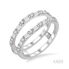 ASHI Baguette Diamond Insert Ring 29473PPFHWG