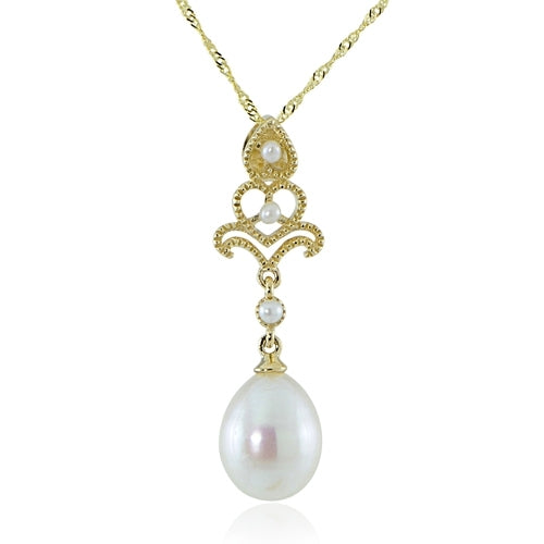 Parkplace Pearls 14KT Yellow Gold Freshwater Pearl Pendant 986041/FW18