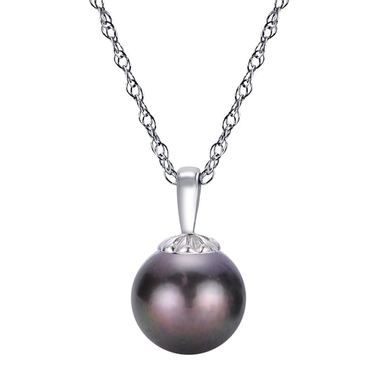 Parkplace Pearls 14KT White Gold Akoya Pearl Pendant 986102/BLKWH18R