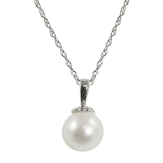 Parkplace Pearls 14KT White Gold Freshwater Pearl Pendant 986270/WH18