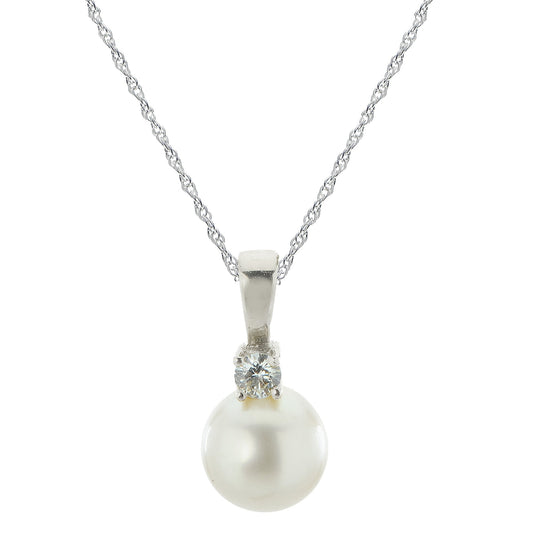 Parkplace Pearls 14KT White Gold Freshwater Pearl Pendant 986274/WH18