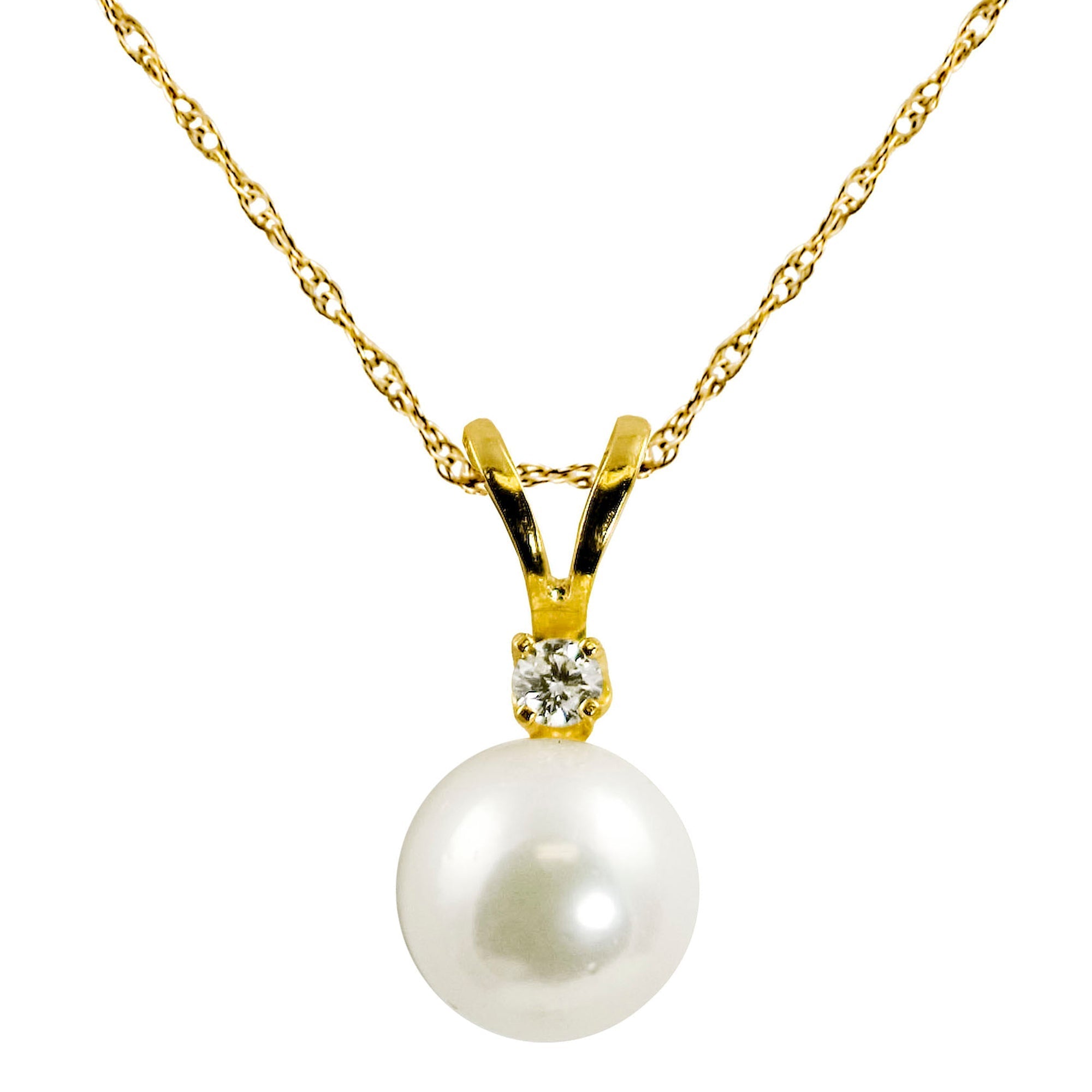 Parkplace Pearls 14KT Yellow Gold Akoya Pearl Pendant 986517/18R