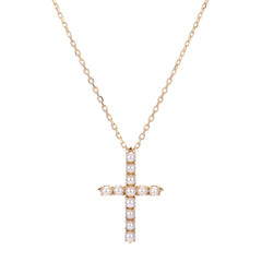 Parkplace Pearls 14KT Yellow Gold Freshwater Pearl Cross Pendant 987126/FW18
