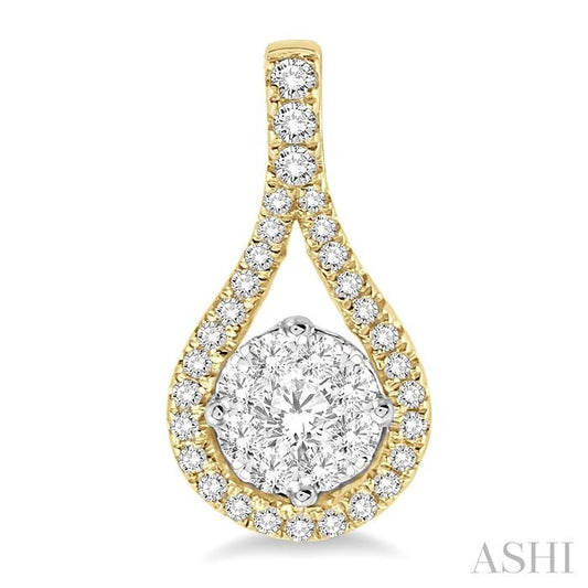 ASHI Pear Shape Lovebright Diamond Earrings 98733PPFGERYW