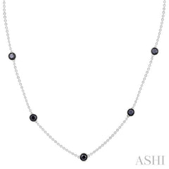 ASHI Diamond Station Necklace 987S1PPFKNKWG