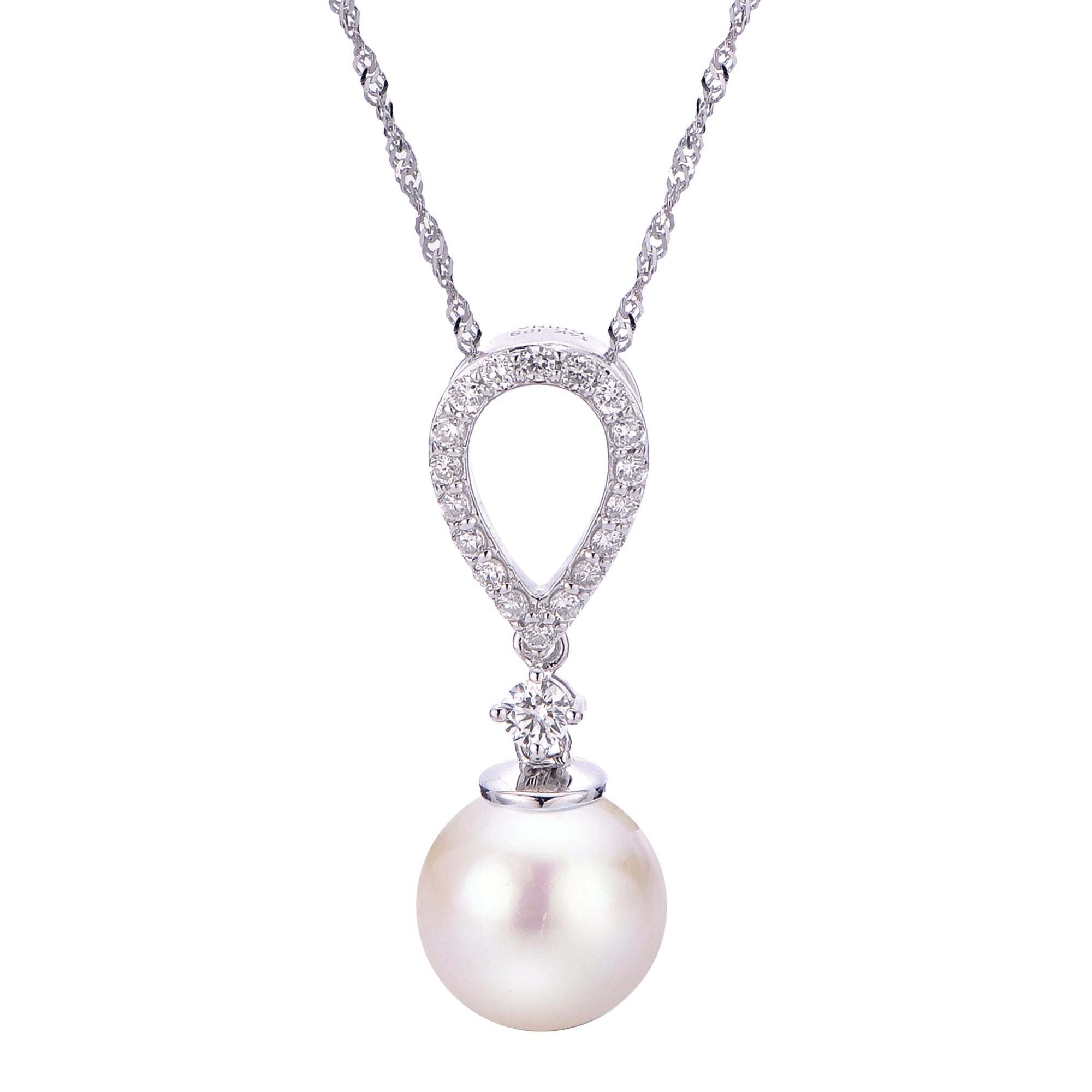 Imperial Partners 14KT White Gold Akoya Pearl Pendant 988720/AAWH18