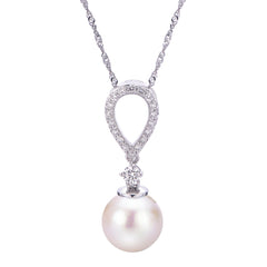 Parkplace Pearls 14KT White Gold Akoya Pearl Pendant 988720/AAWH18