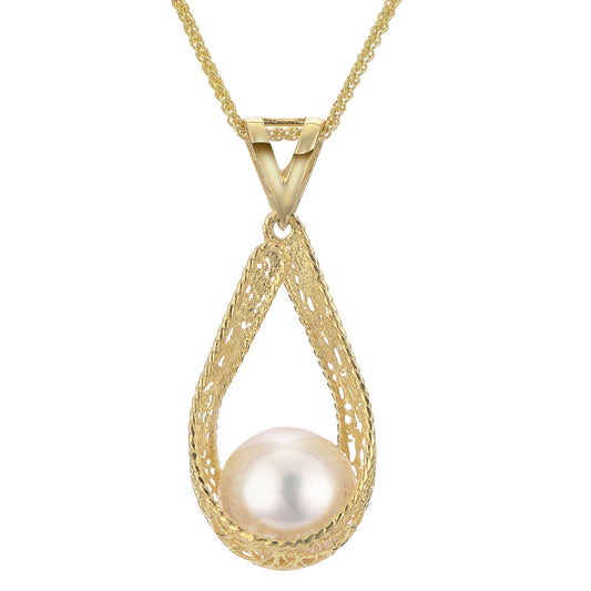 Imperial Partners 14KT Yellow Gold Freshwater Pearl Pendant 988811/AAFW18