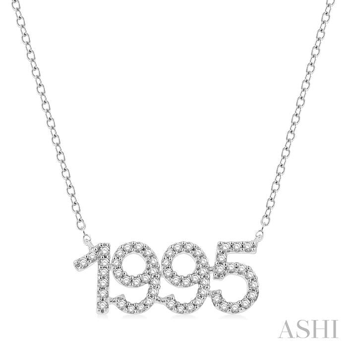 ASHI Date '1995' Diamond Necklace 988Z0PPTSNKWG