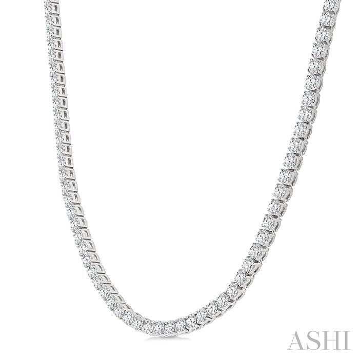 ASHI Diamond Tennis Necklace 989ZMPPFGNKWG-20