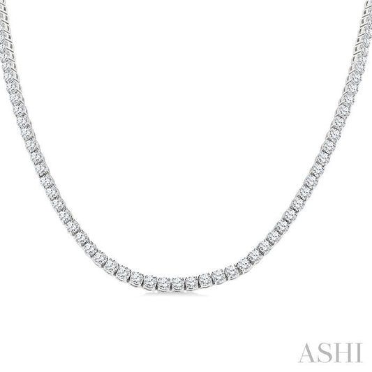 ASHI Diamond Tennis Necklace 989ZMPPFGNKWG-20