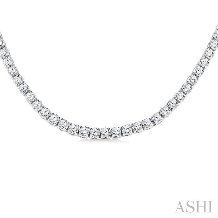 ASHI Diamond Tennis Necklace 989ZMPPFGNKWG-20