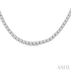 ASHI Diamond Tennis Necklace 989ZMPPFGNKWG-20