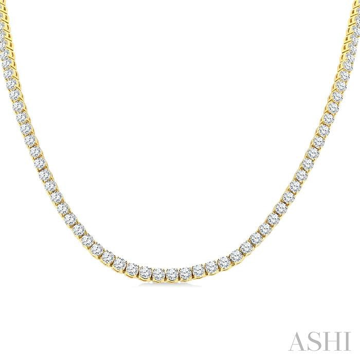 ASHI Diamond Tennis Necklace 989ZMPPFGNKYG-20